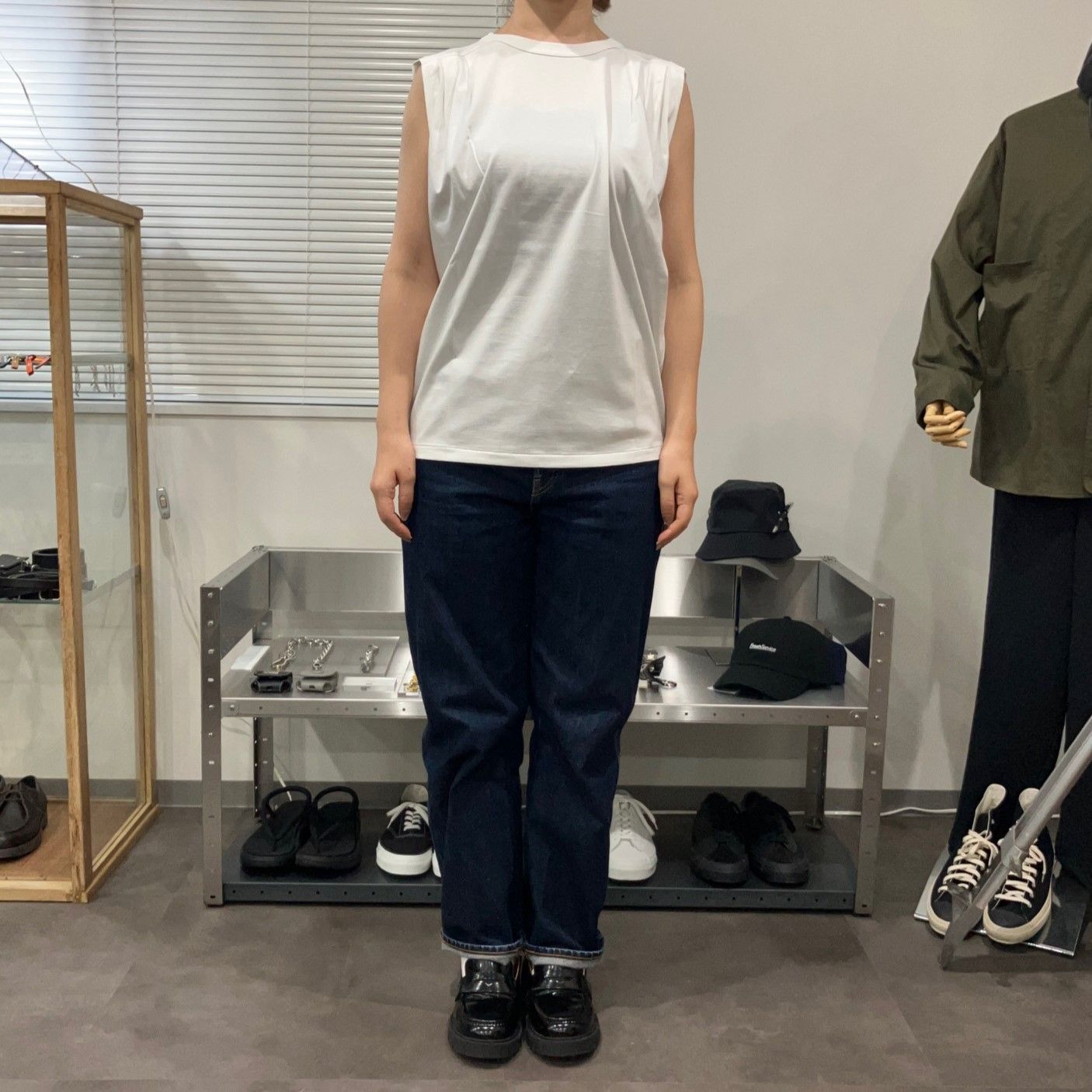 HAVERSACK ハバーサック クルーネックノースリーブTシャツ WHITE 新品 