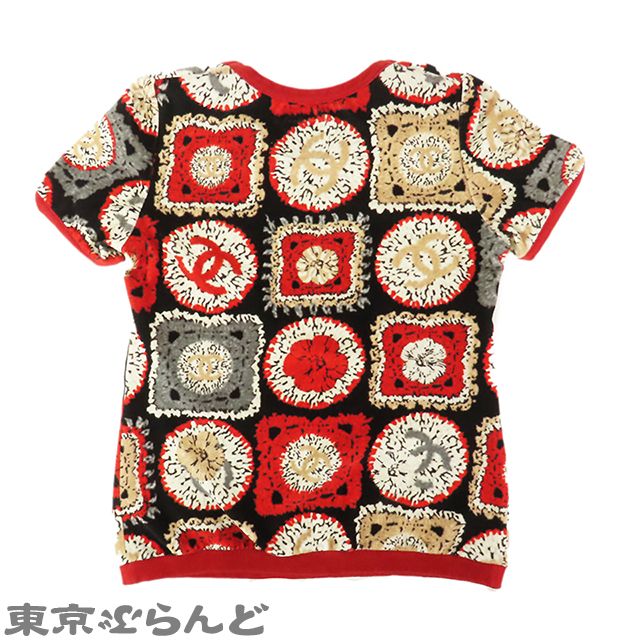 シャネル CHANEL スポーツライン グラフィックベロア Tシャツ 09P