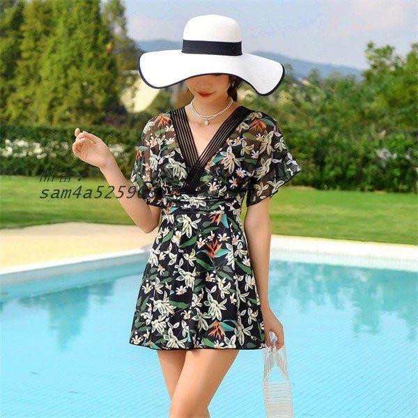 ワンピース水着 ぽっちゃり 水着 レディース 母親 大きいサイズ 水泳 50代 温泉 オトナ女子 セクシー 韓国 痩せ見え 体型カバー 40代 am4a525903