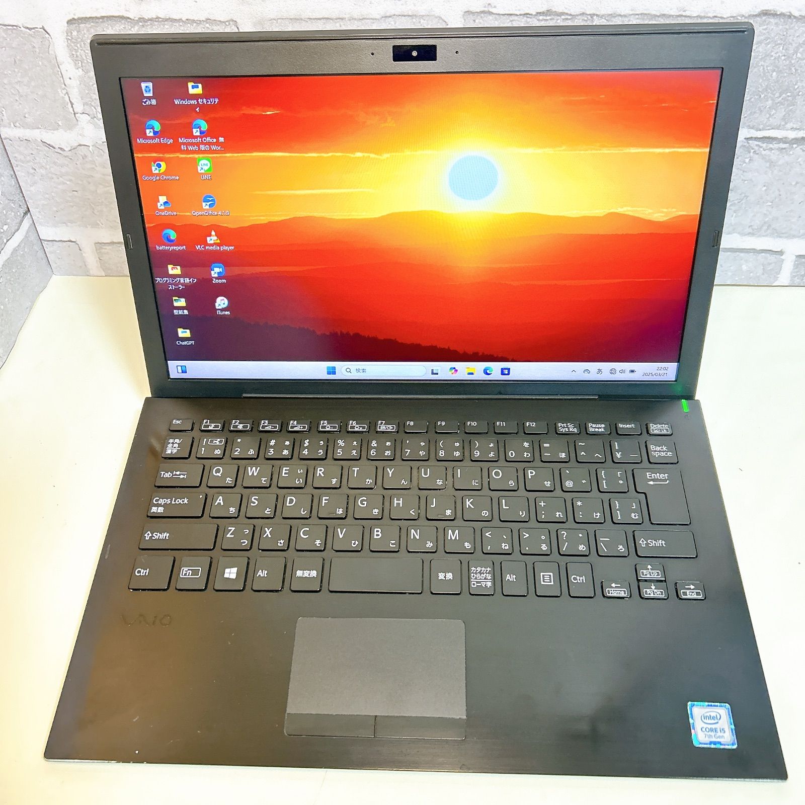 SONY VAIO 初心者向け ノートパソコン カメラ SSD i5 8GB