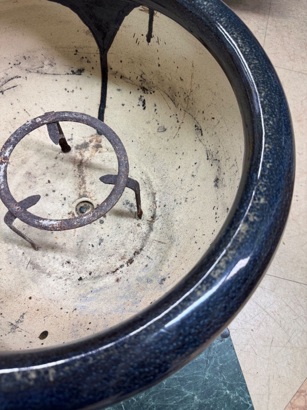 骨董品　アンティーク　レトロ　ヴィンテージ　メダカ　金魚鉢 金魚鉢 おしゃれ 陶器 メダカ鉢 睡蓮鉢 和風 レトロ