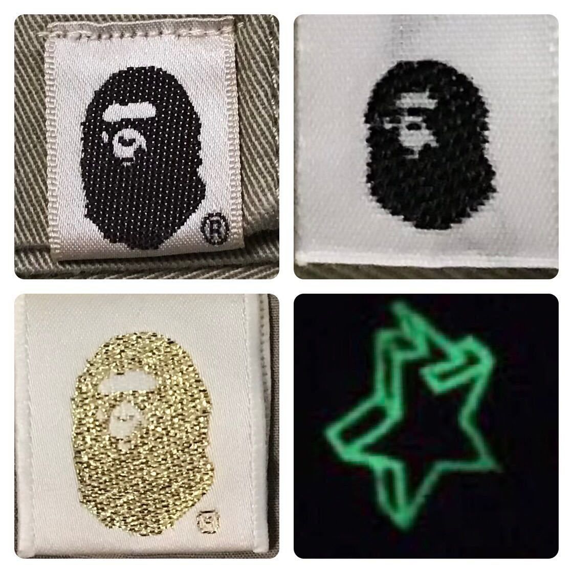 蓄光 BAPE STA 刺繍 パンツ a bathing ape star ☆蓄光☆ XL BAPE STA 刺繍 パンツ a bathing ape BAPESTA pants