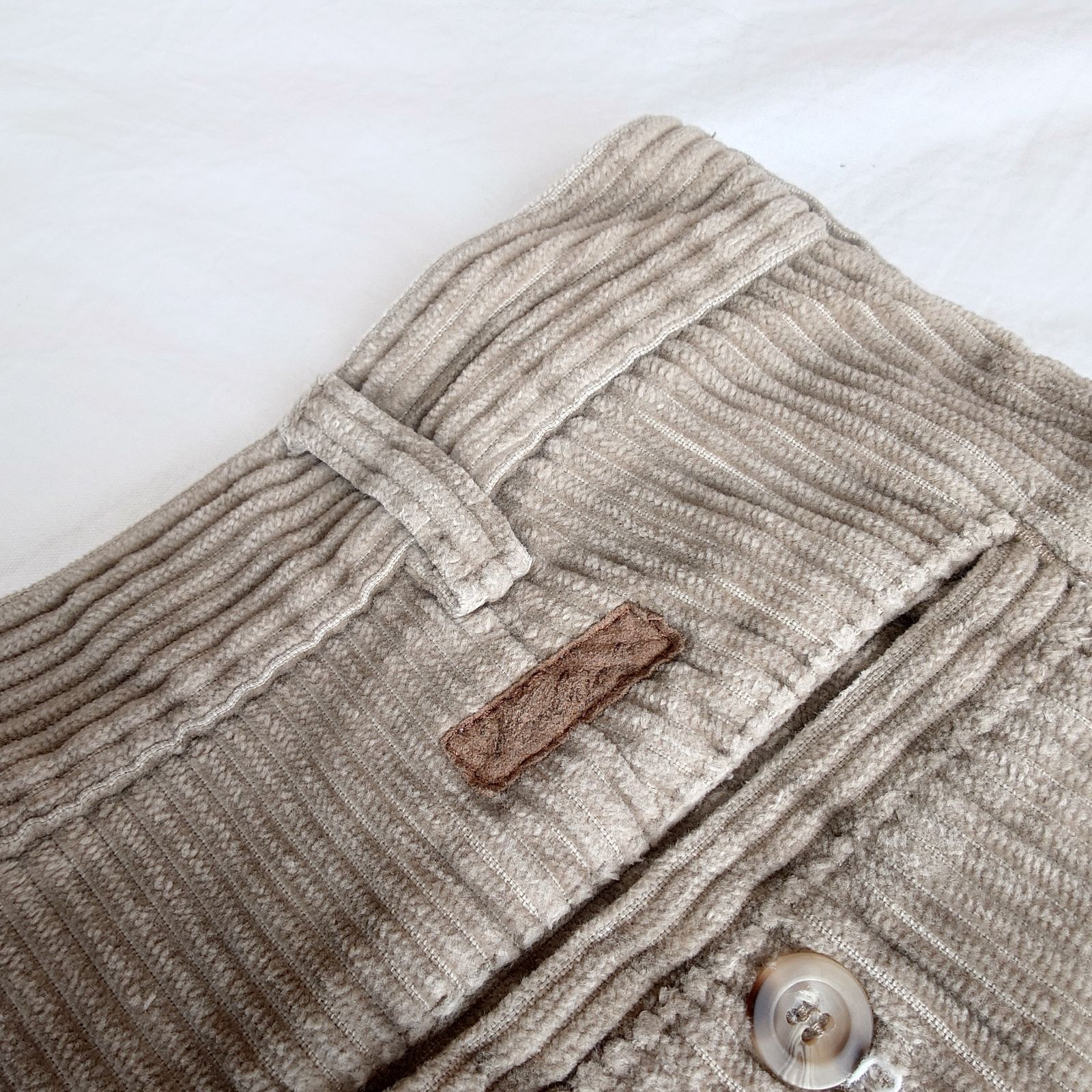 【90s】WOOLRICH ウールリッチ コーデュロイパンツ ツータック 太畝 ベージュ