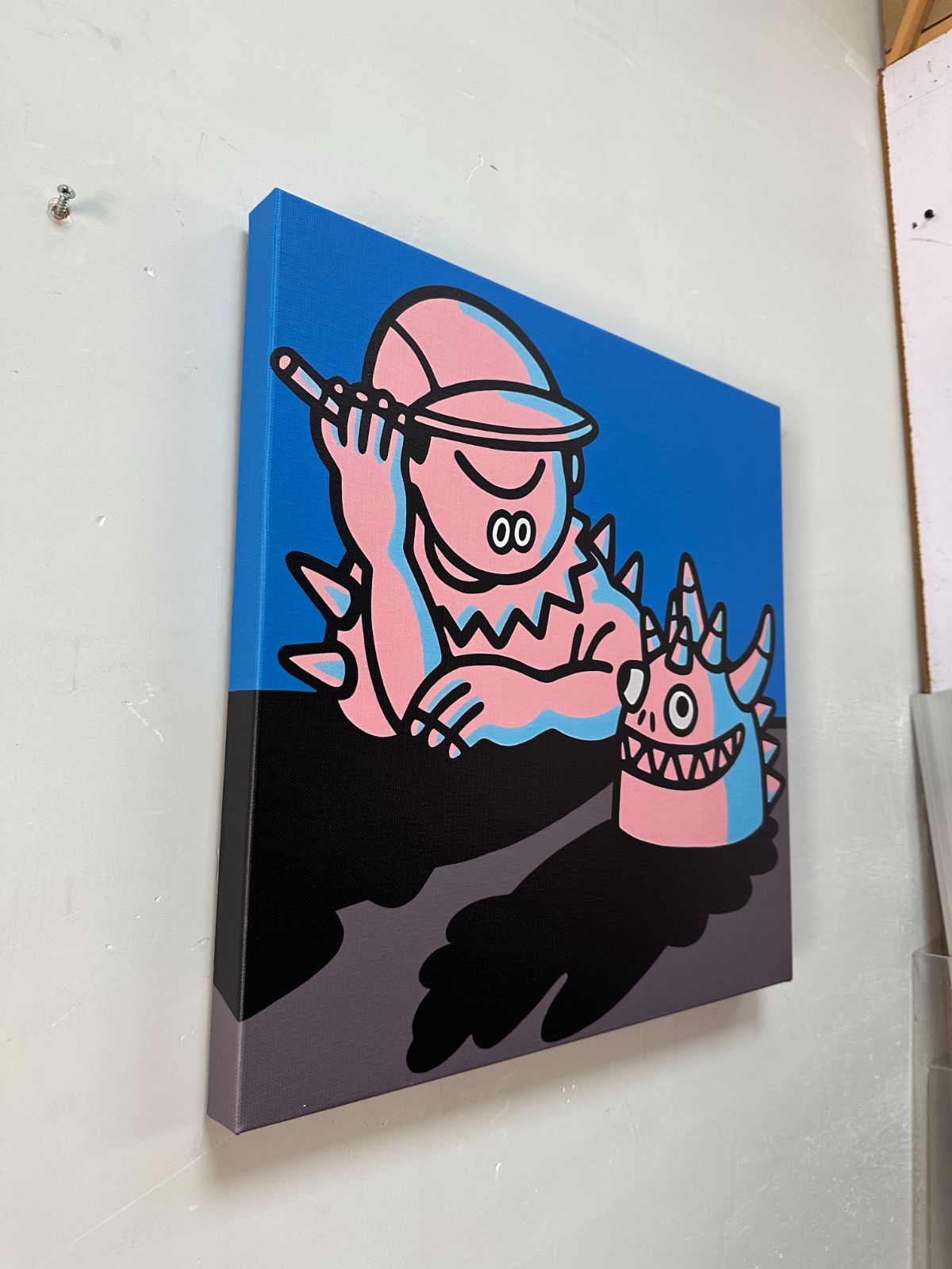 katakata 型染め和紙 アートフレーム バイソン - メルカリ katakata 型