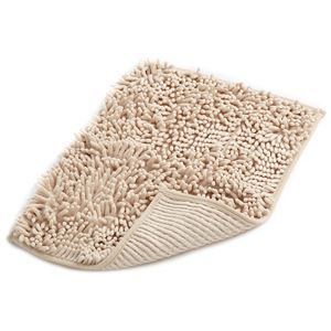 30個セット 吸水速乾 バスマット|お風呂マット 36×50cm ベージュ 長方形 マイクロファイバー ソフワ 〔脱衣所〕
