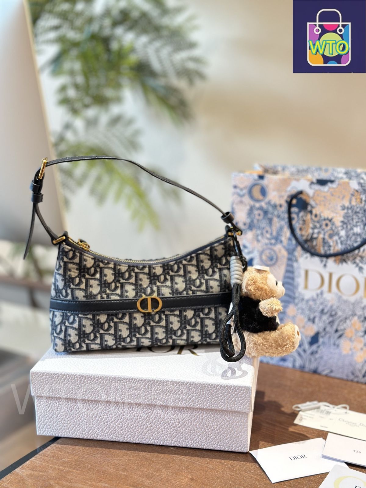 今日特価】Dior ディオール ニュー アームピッチ ホボ バッグ