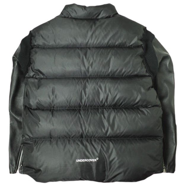 楽天市場】【中古】UNDERCOVER 袖レザーダウンジャケット UC2B9208-1 ブラック サイズ：2 【271023】（アンダーカバー） :  ブランド古着のカインドオル