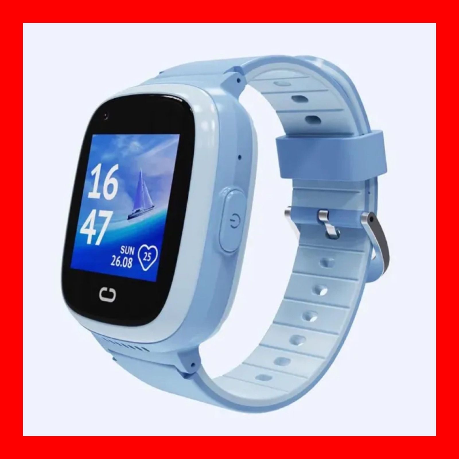 【新品未使用】PTHTECHUS 4G+WIFI+GPS 子供用スマートウォッチ　ブルー