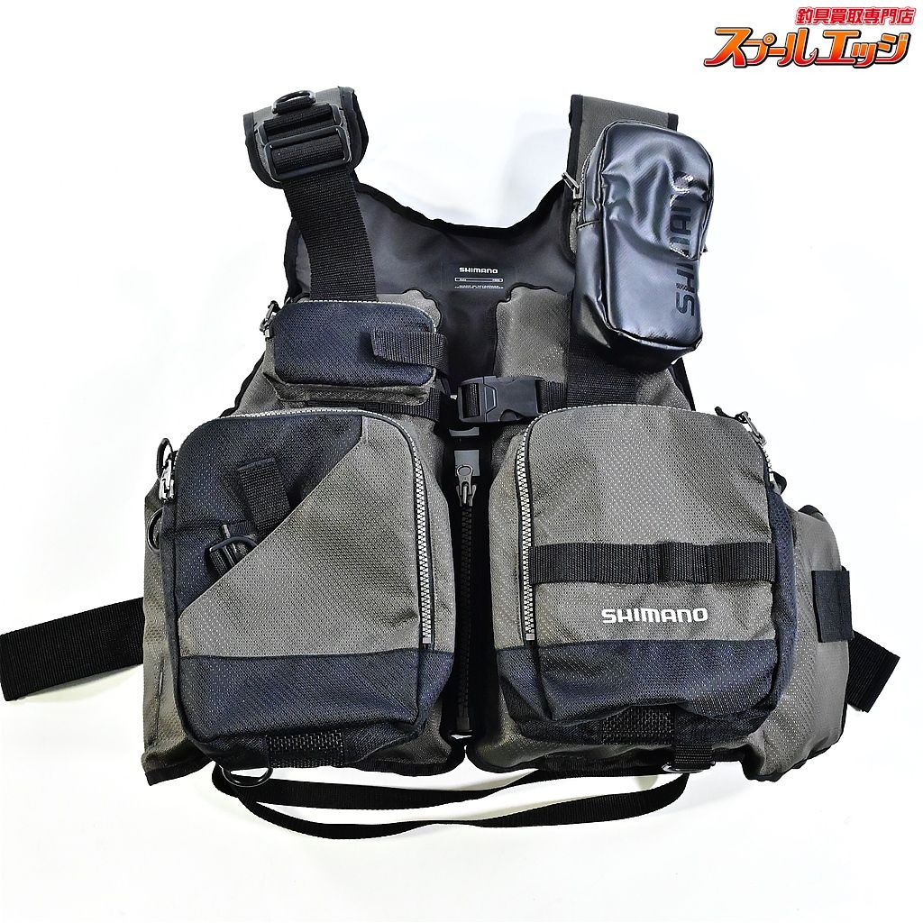 シマノ ゲームベスト VF-024U リアルブラック サイズフリー SHIMANO GAMEVEST フローティングベスト ジャケット K_100 e07617