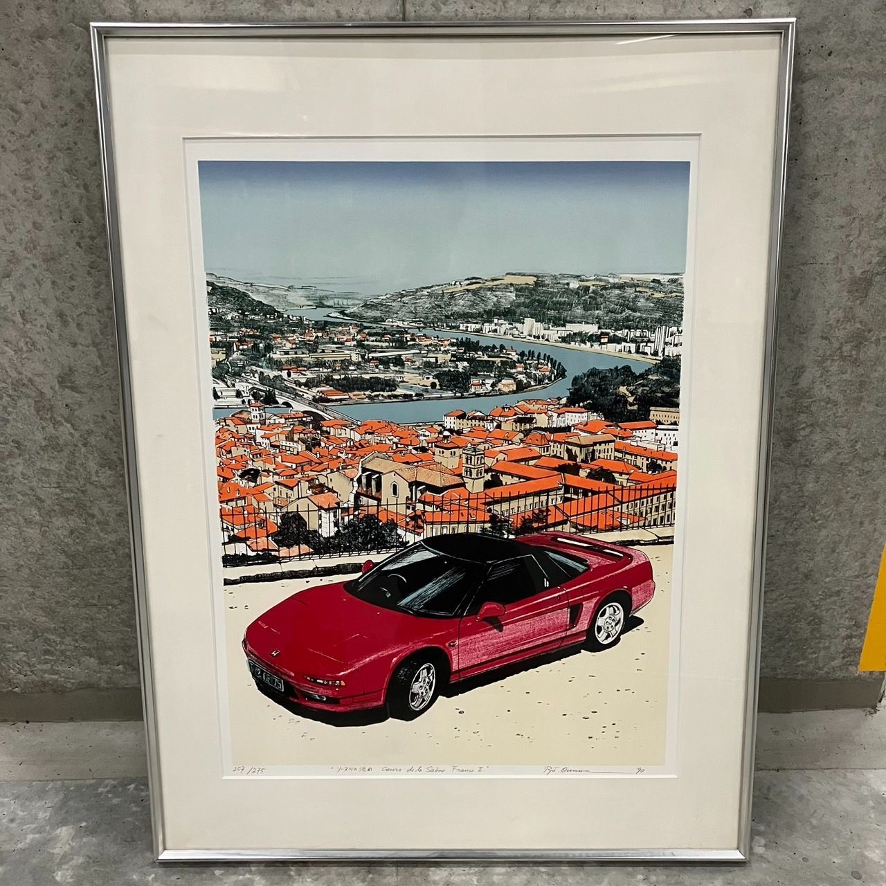 超希少】 HONDA 初代NSX ソーヌ川の流れⅡ 小沼隆一郎 リトグラフ