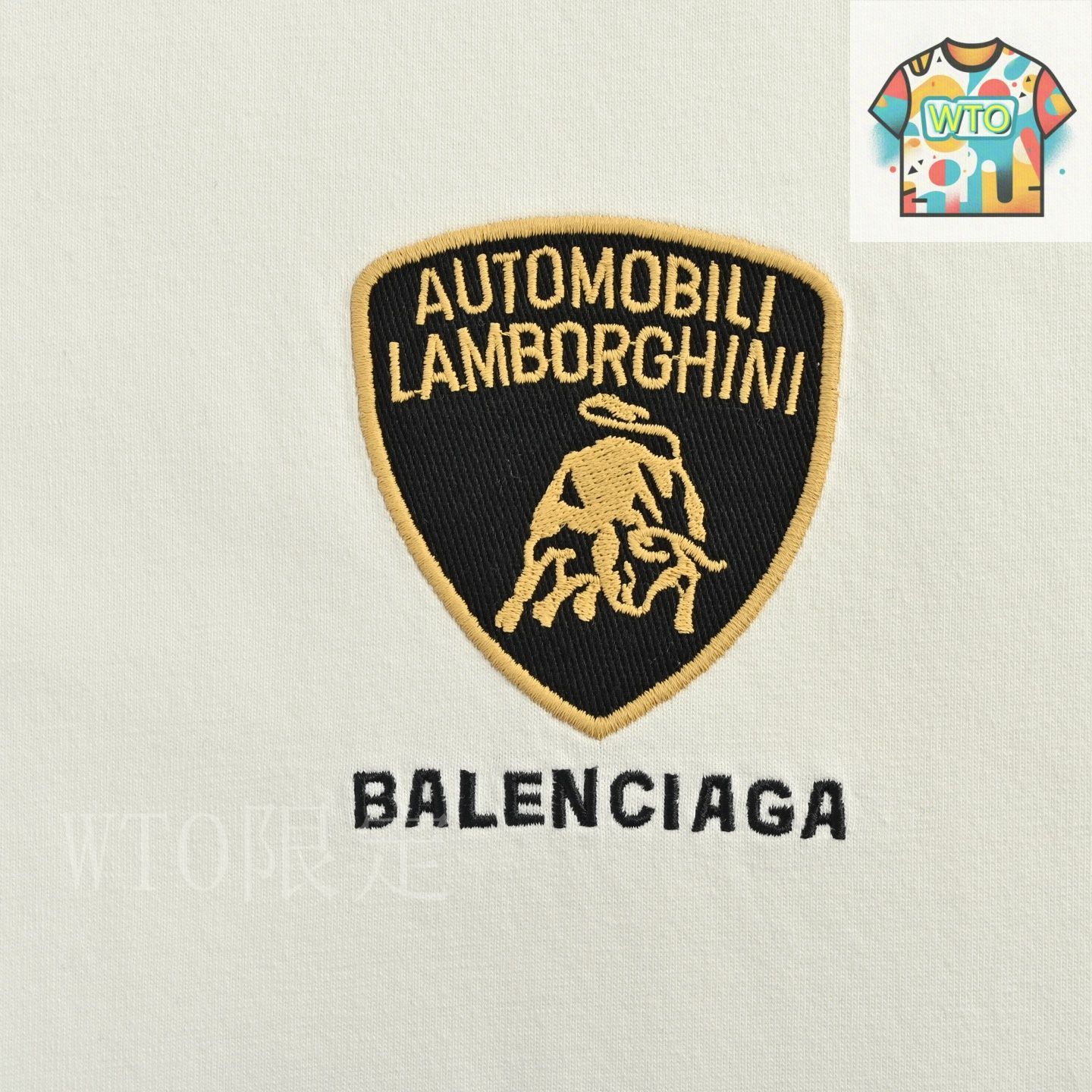 今日特価】Balenciaga / バレンシアガ 25SS ランボコラボ刺繍 T