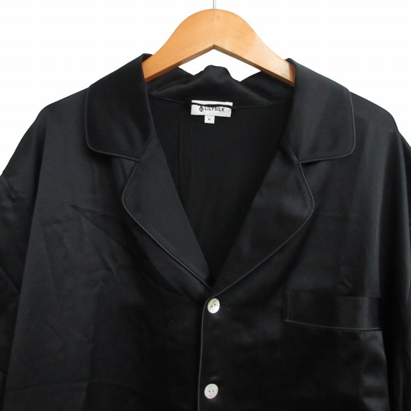 リリーシルク LILYSILK 美品 シルク100% パジャマセットアップ