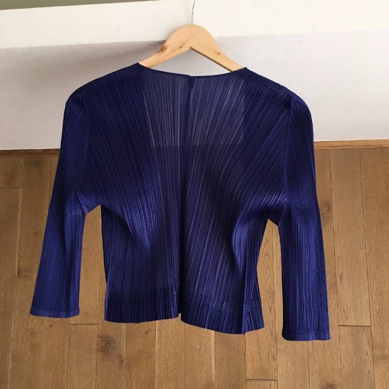 PLEATS PLEASE プリーツプリーズ　半袖　カーディガン　ジャケット プリーツプリーズ 半袖カーディガン PLEATS PLEASE ISSEY MIYAKE