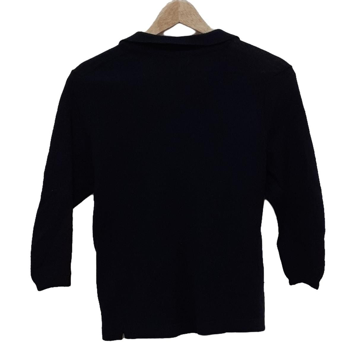 MargaretHowell マーガレットハウエル 七分袖セーター サイズ2 M レディース - ダークネイビー