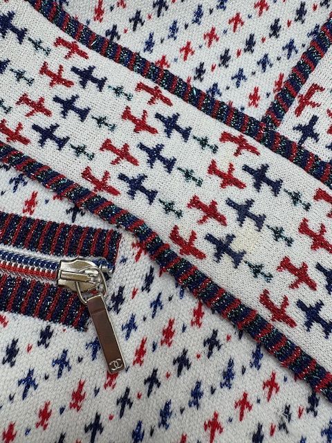 シャネル 大人気 16SSエアライントリコロールトップスXスカートSET CHANEL WWW_MORNINGWALKER_COM