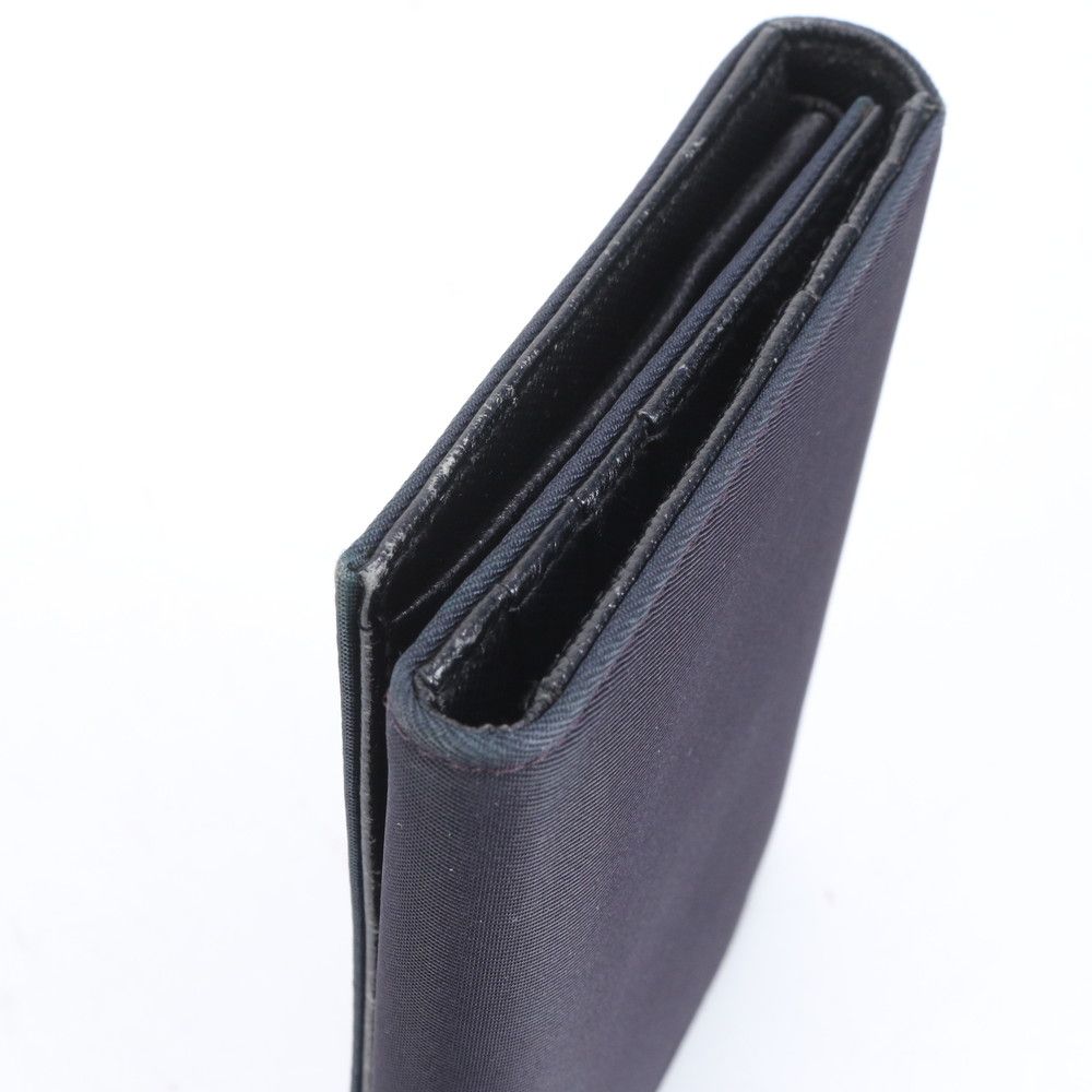 プラダ　折財布　財布　ウォレット　三角ロゴ　テスートナイロン　レザー　ブラック 美品 プラダ テスート ナイロン 三角ロゴ サフィアーノ レザー