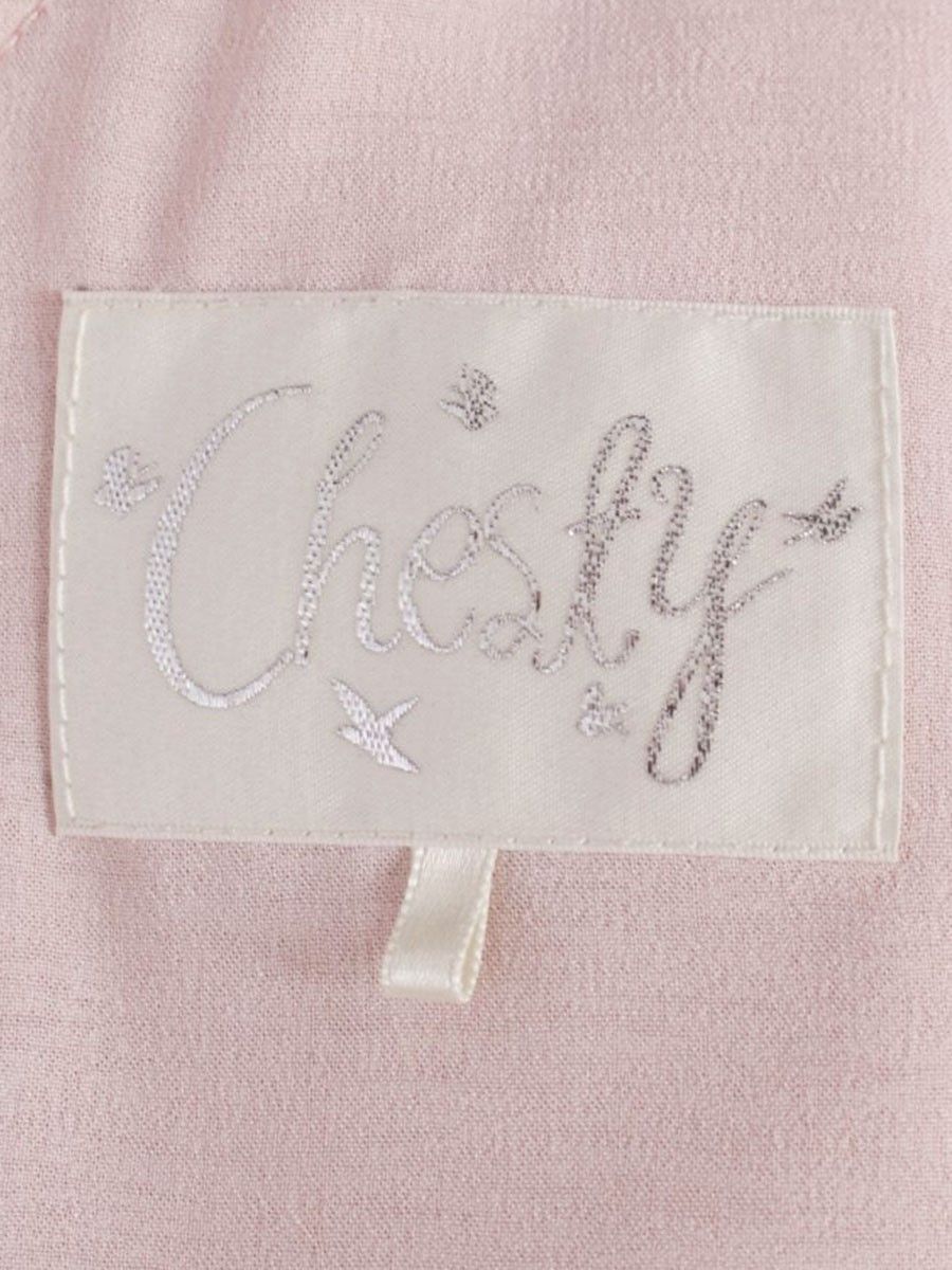 チェスティ 22K509 ワンピース 1 ピンク 刺繍 花柄 アイライン