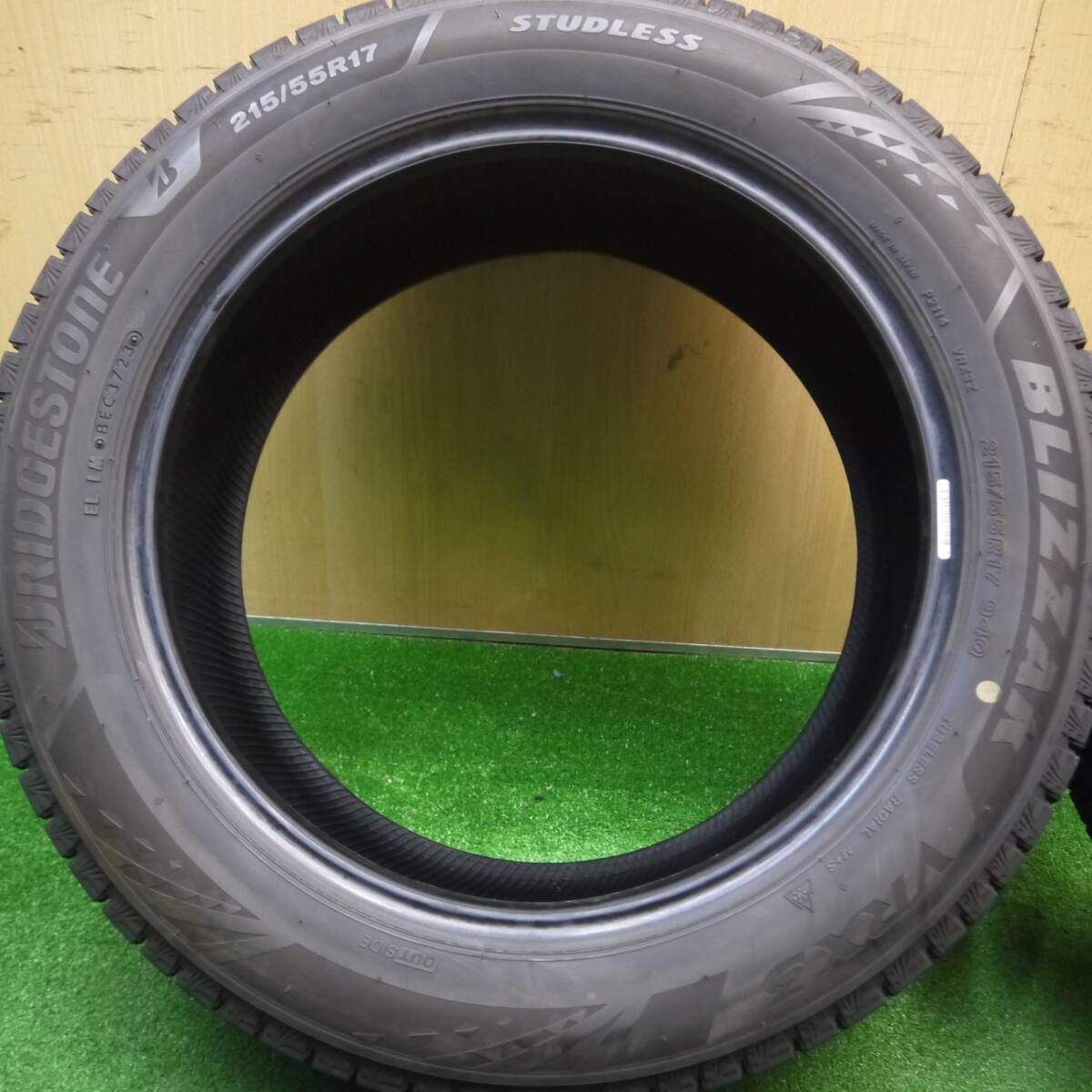 ★バリ溝★BRIDGESTONE ブリジストン BLIZZAK ブリザック★MZ-03★スタッドレス★215/55/R17★ホンダ純正アルミホイール付★4本セット★5穴 即決 超バリ溝 8.5mm BRIDGESTONE ブリヂストン BLIZZAK VRX2