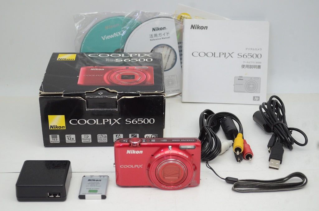 Nikon ニコン COOLPIX S6500 コンパクトデジタルカメラ レッド 元 250924k