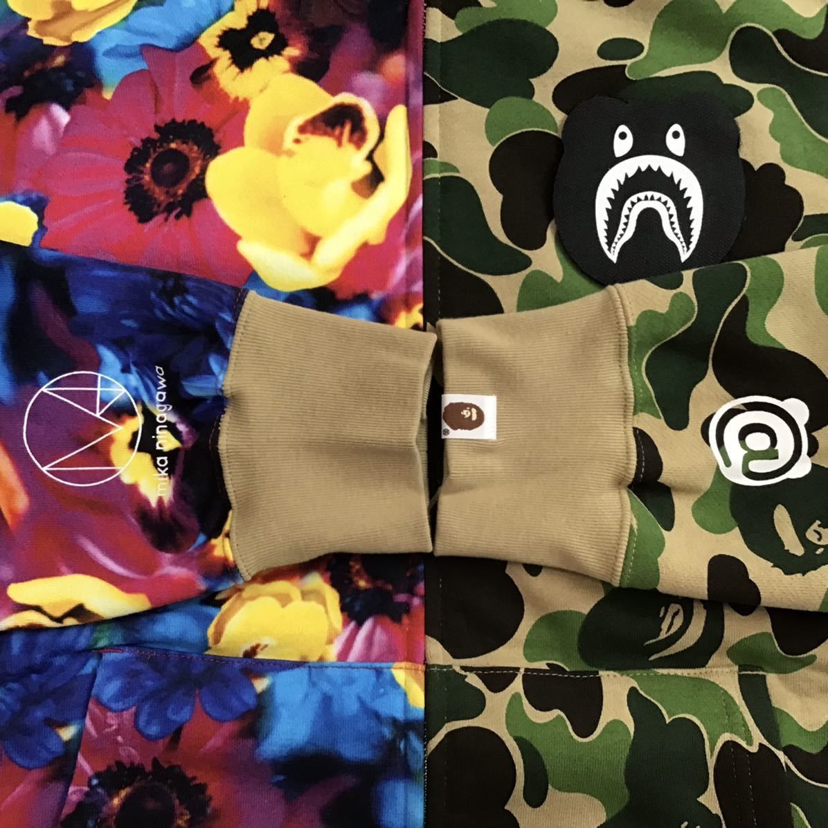 蜷川実花 BAPE ABC camo BE@R シャークパーカー shark - メルカリ