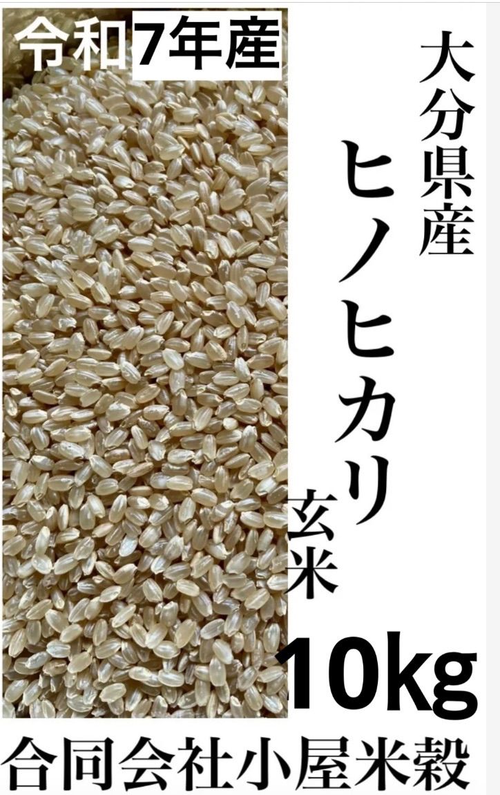 令和7年 大分県産ヒノヒカリ 玄米10㎏キロ お米10㎏ お米10キロ おこめ