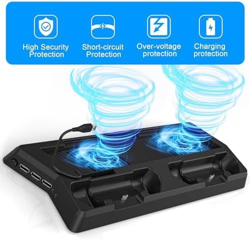 スリム デュアルコントローラー充電ドックステーション