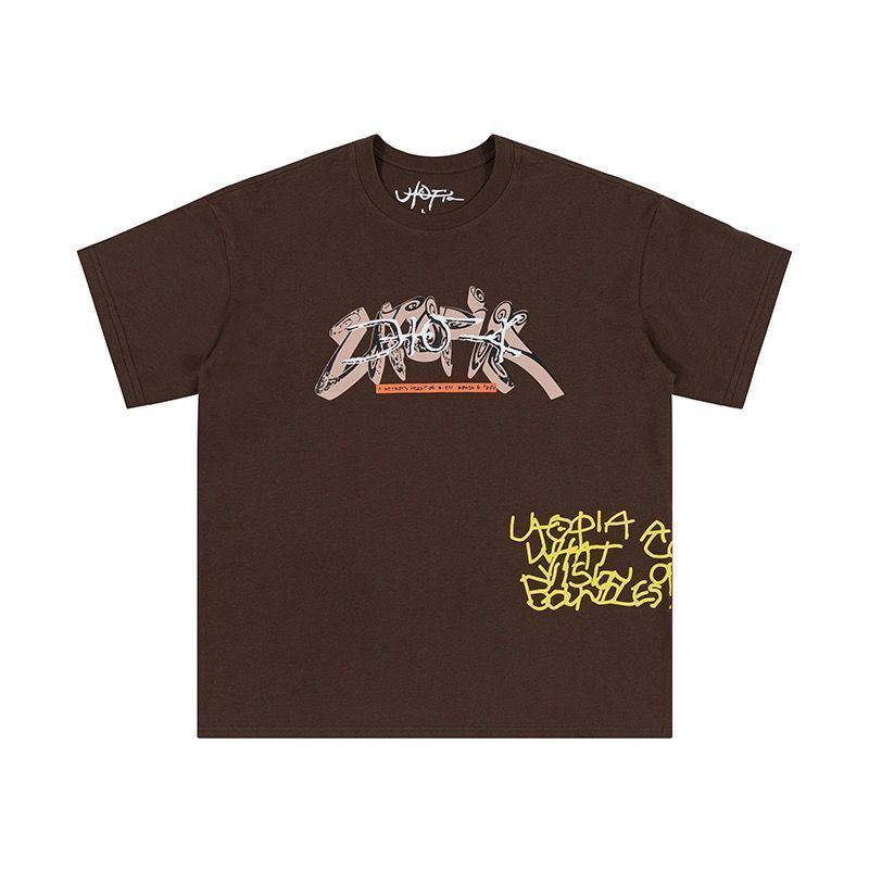 ✨新品✨Travis Scott Cactus Jack x Utopia Flame Hound 半袖 Tシャツ