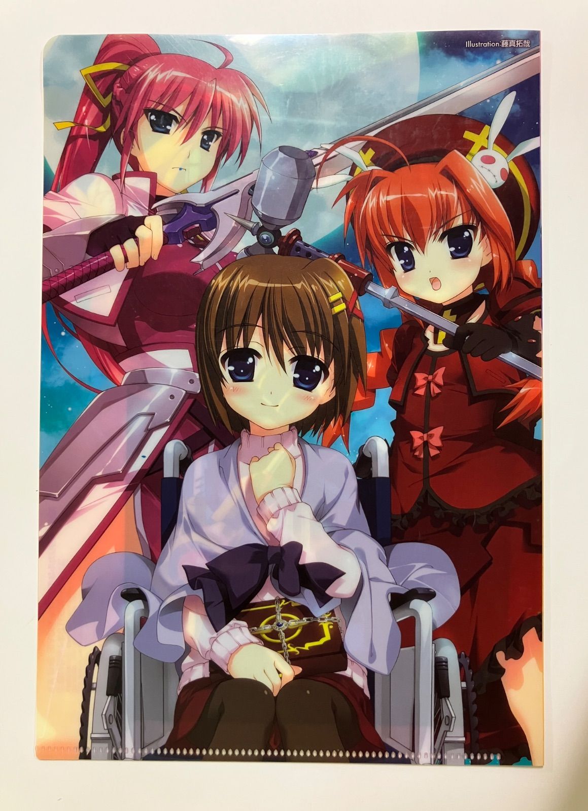 ▽ 魔法少女リリカルなのは 雑誌付録 下敷き・クリアファイル 3点 
