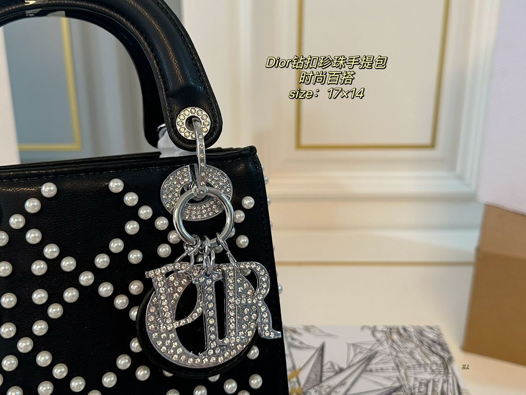 Dior キャンバスと水?のハンドバッグ