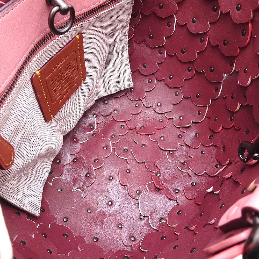 COACH コーチ ティーローズバスケットバッグ 67702 2Wayバッグ 日本