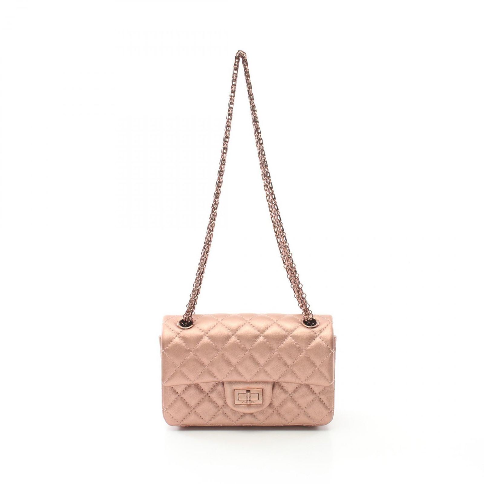 シャネル CHANEL 2.55 マトラッセ ショルダーバッグ バッグ レザー