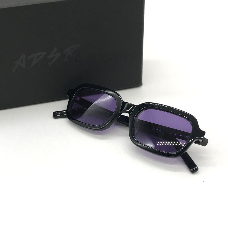 ADSR BUNNY 01 サングラス 黒 紫 ADSR BUNNY 01 サングラス 黒 紫