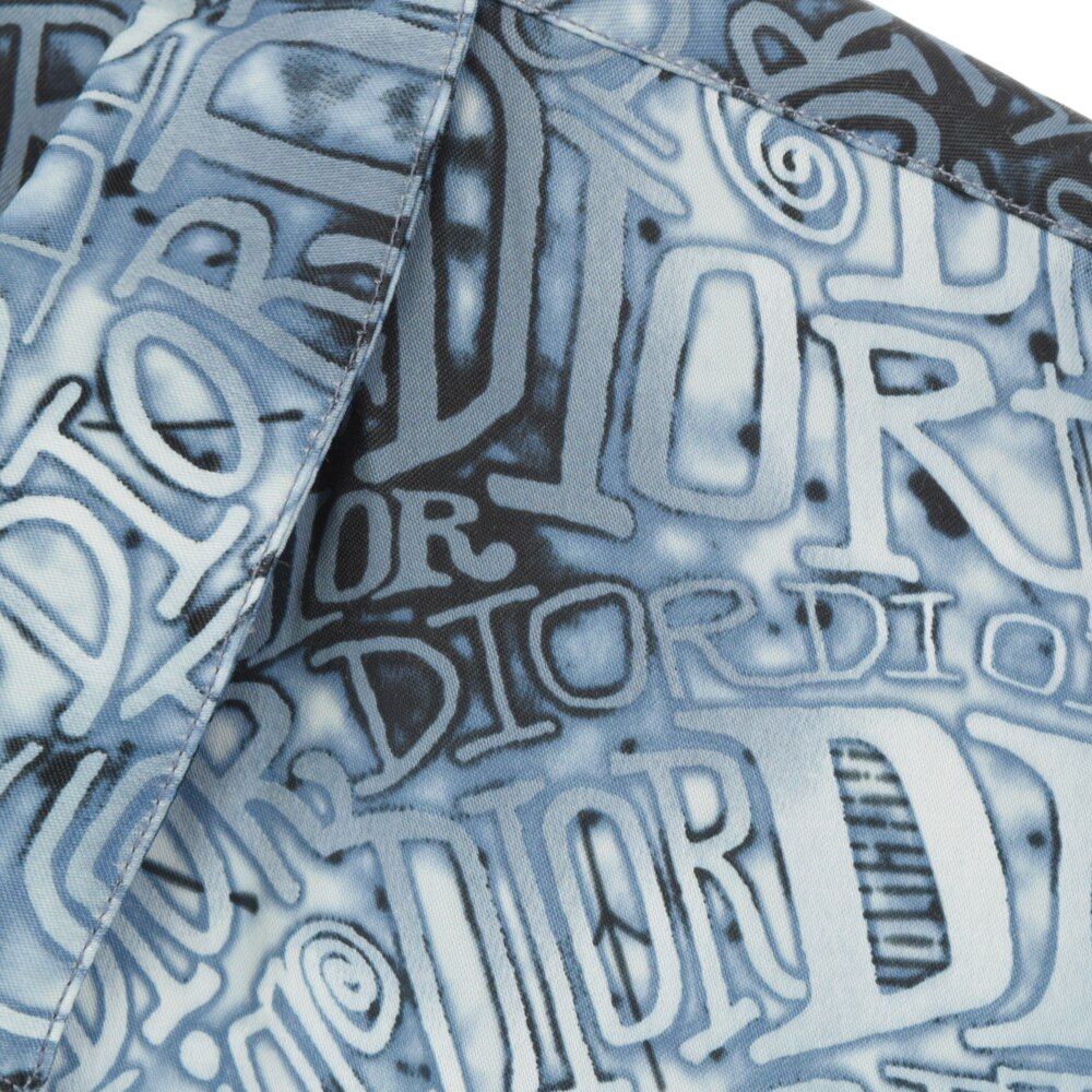 DIOR (ディオール) 20AW SHAWN STUSSY ビスコース混ロゴ総柄半袖