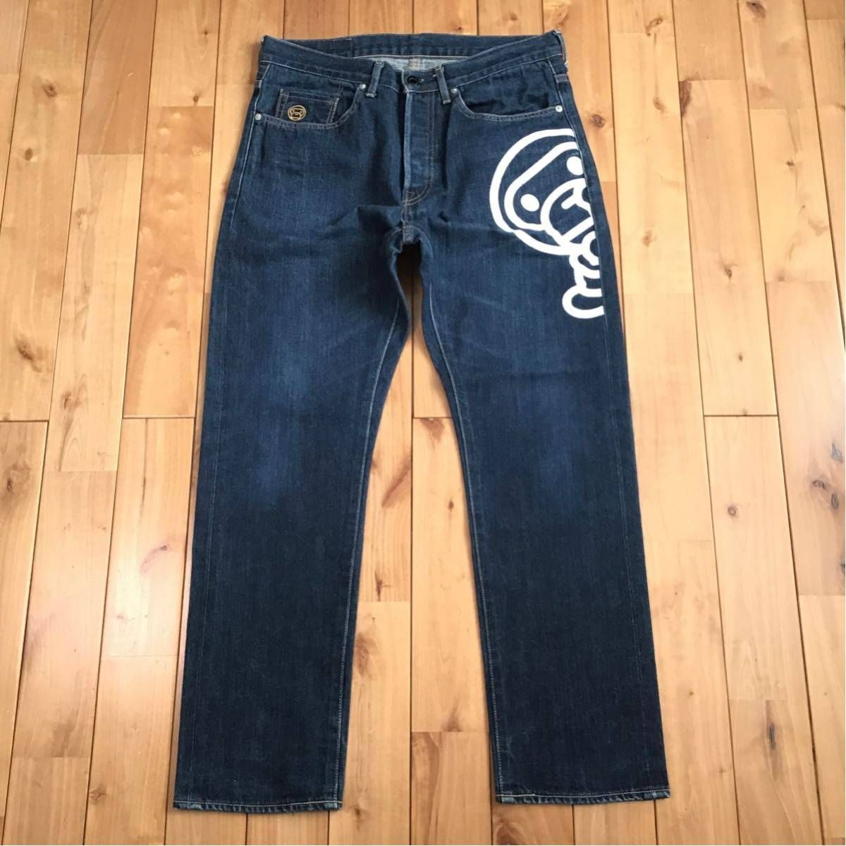 BAPE マイロ デニム パンツ Mサイズ a bathing ape BAPE milo denim