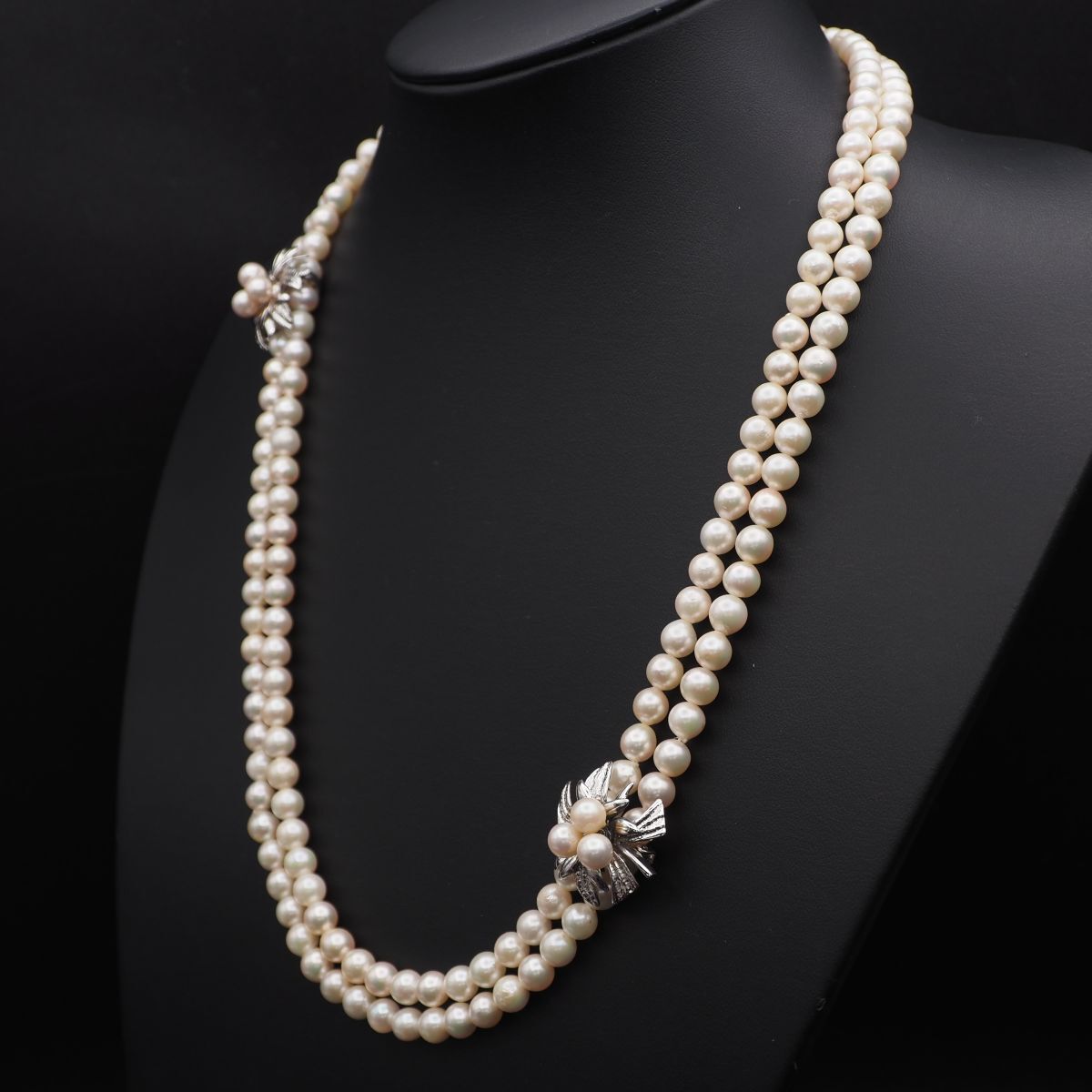 silver900 本真珠・パールロングネックレス
