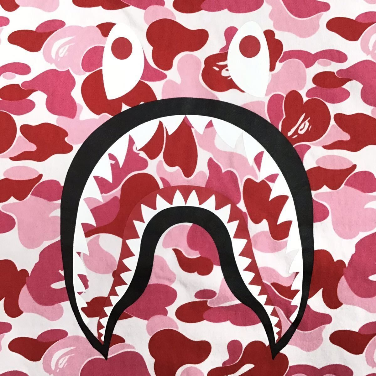ABC camo pink シャーク 長袖スウェット Lサイズ a bathing ape BAPE 