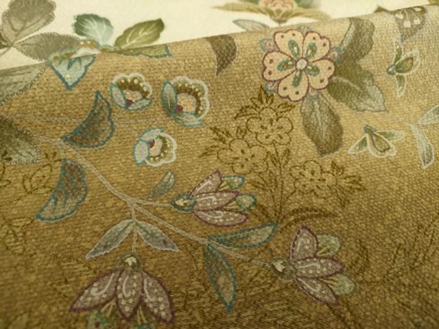 平和屋着物●訪問着　更紗花文　暈し染め　金彩　正絹　逸品　DAAX4730ps 平和屋着物○訪問着 更紗花文 暈し染め 金彩 正絹 逸品 DAAX4730ps