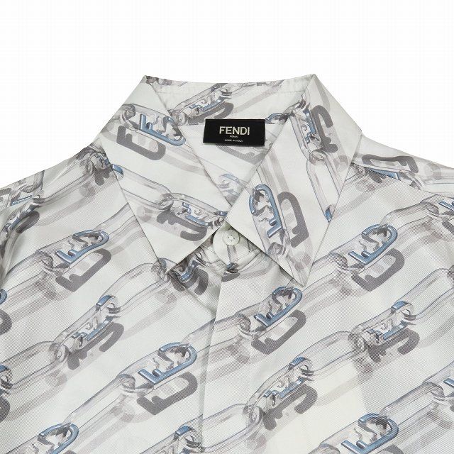FENDI】シルク100% FFロゴ カーディガン
