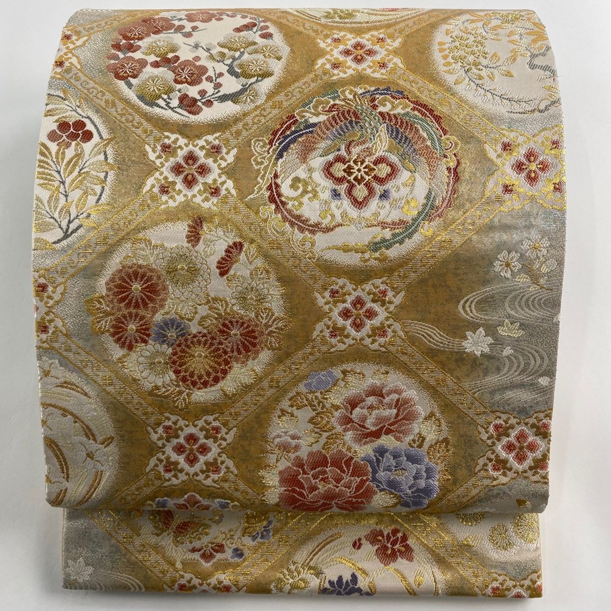 平和屋着物□極上 山口美術織物 皇室 伊勢神宮御用 西陣織 六通柄袋帯