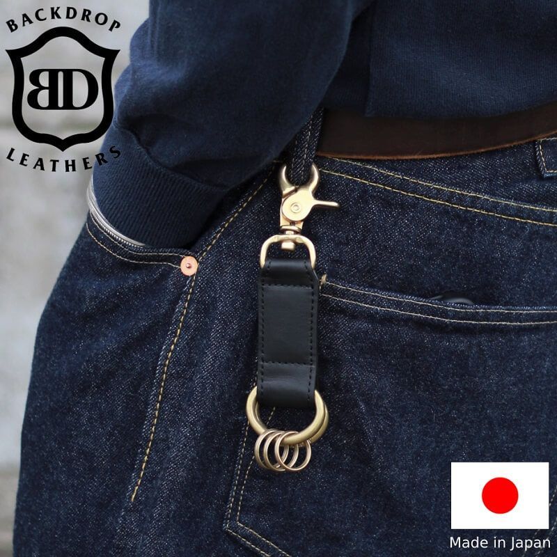 バックドロップレザーズ BACKDROP Leathersキーリング BACKDROP Leathers バックドロップレザーズ GM WALLET がま口