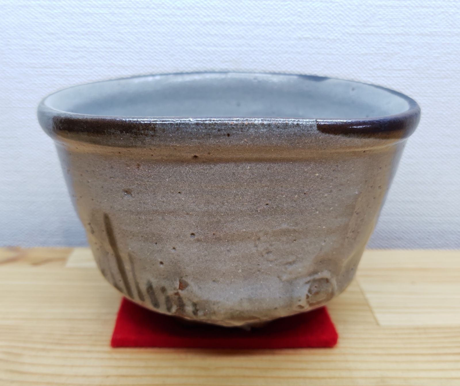 逢絢亭 茶道具 茶碗 美濃焼 美濃唐津 唐津釉 加藤芳右衛門 共箱入り