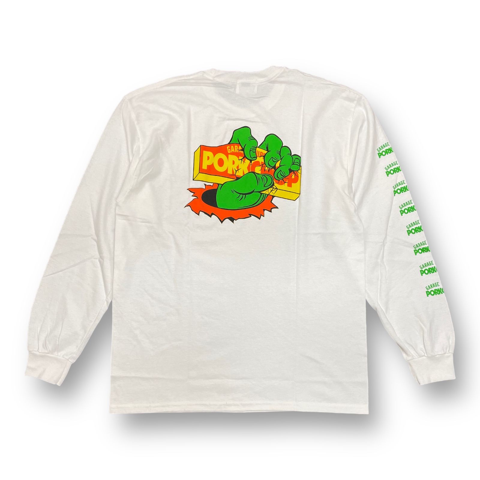 未使用品 PORKCHOP GARAGE SUPPLY CRUSHER L/S TEE L/S プリント