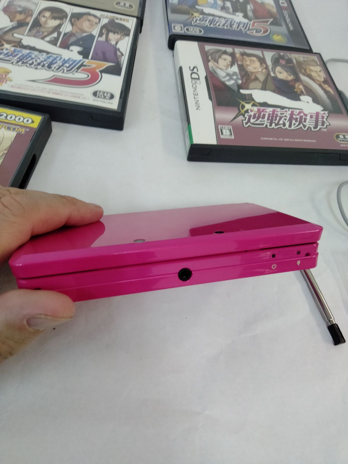 Nintendo 3DS CTR-001 本体、ソフト5セット グロスピンク 通電 Nintendo 3DS CTR-001 本体、ソフト5セット グロスピンク 通電
