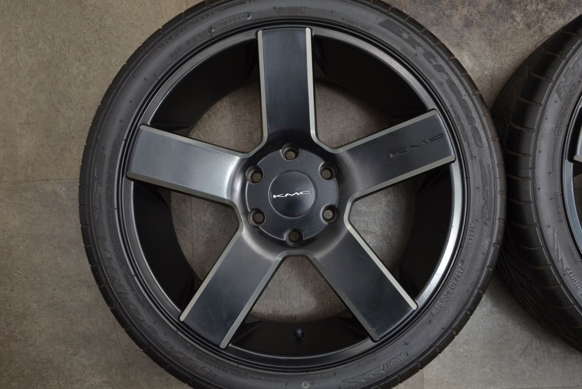 希少】KMC 20in 8.5J +15 PCD139.7 ニットー NT555 エクストリーム ZR