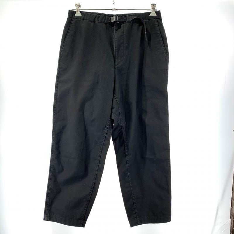 【中古】THE NORTH FACE PURPLE LABEL ストレッチツイル ワイドテーパードパンツ サイズ34 ブラック NT5052N ノースフェイス[19]