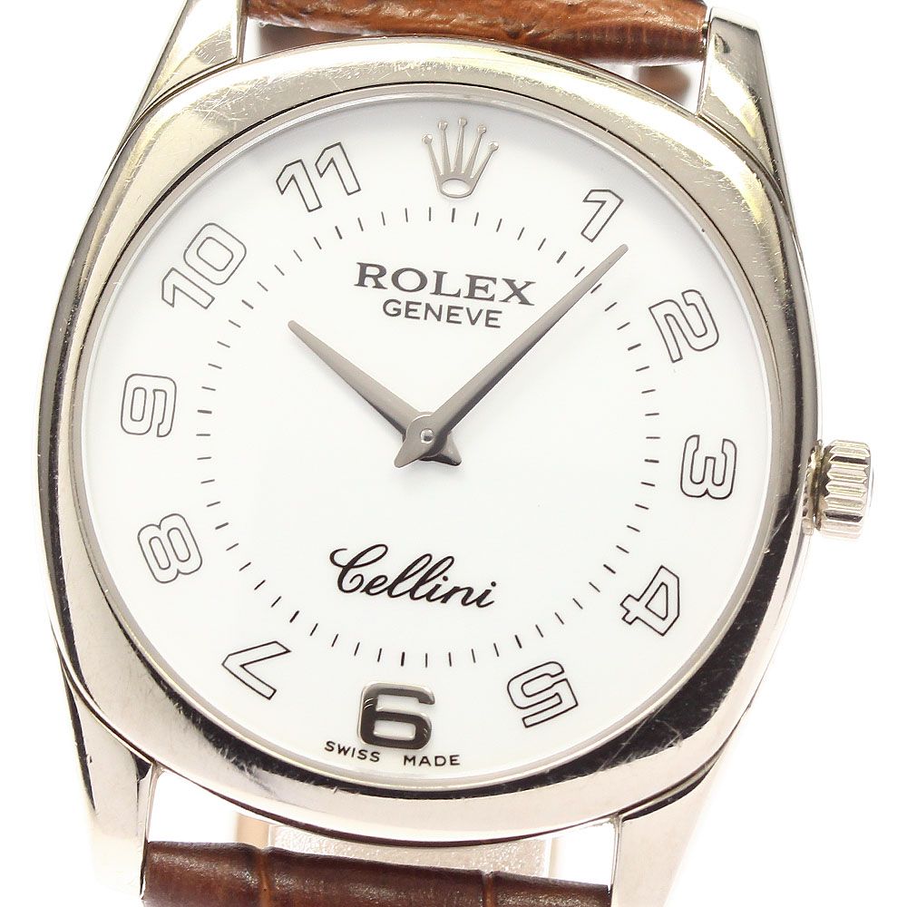 ロレックス チェリーニ 4233 メンズ 手巻き K18WG cal.1602 - 中古 ... ロレックス ROLEX 4233 チェリーニ ダナオス K18WG cal.1602 手巻き メンズ _715701