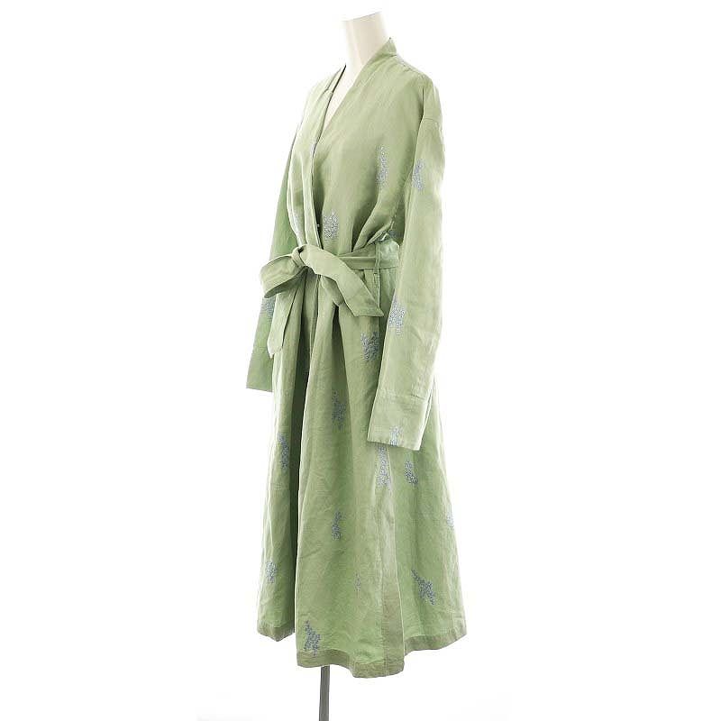 ヌキテパ NE QUITTEZ PAS! 23SS Cotton Linen Twill Embroidery Coat