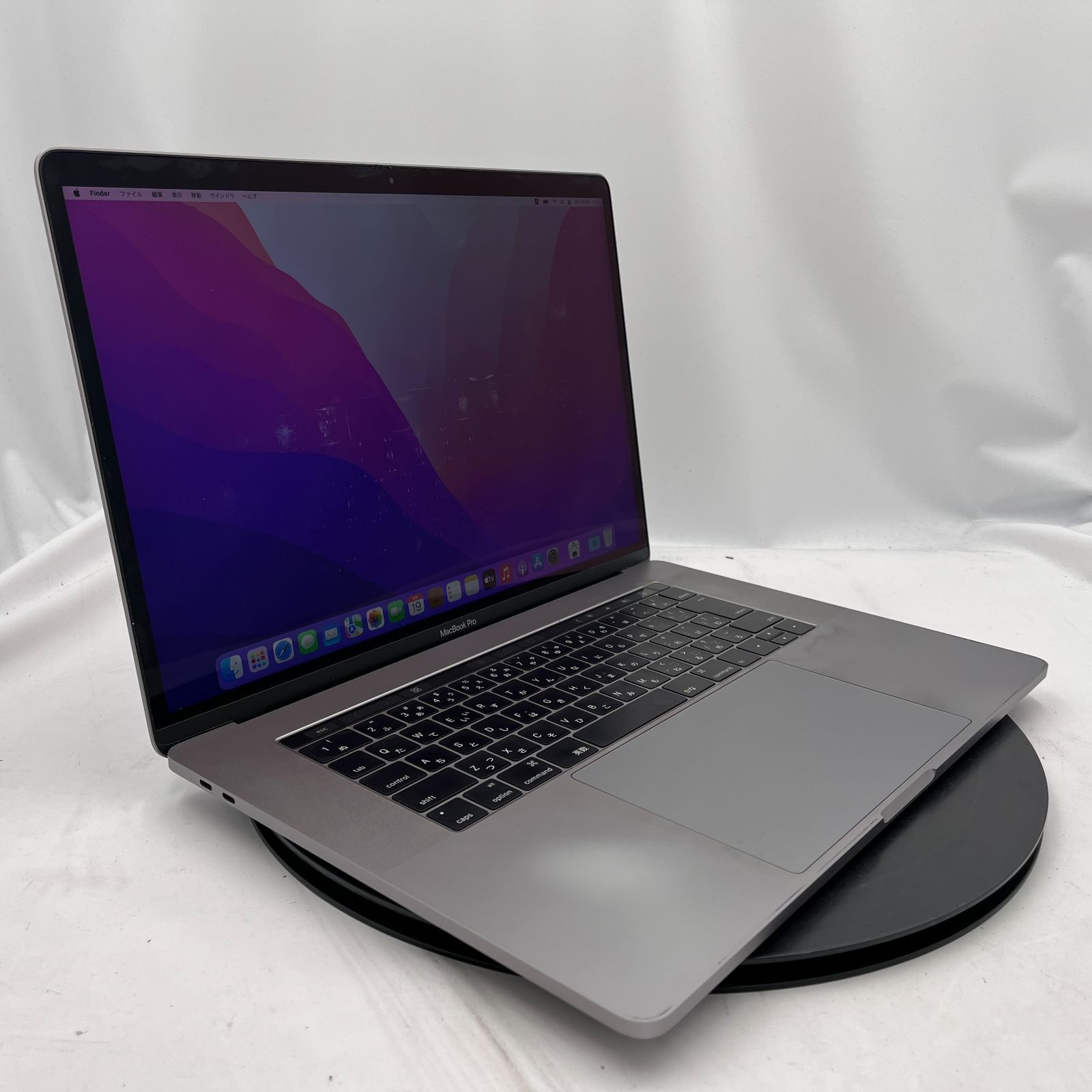電源ボタン塗装剥げ Apple MacBook Pro 15-inch 2016 スペースグレイ Core i 7 6700 HQ 16 GB SSD 250 NVMe 15.4インチ macOS Monterey ノートPC RM 235