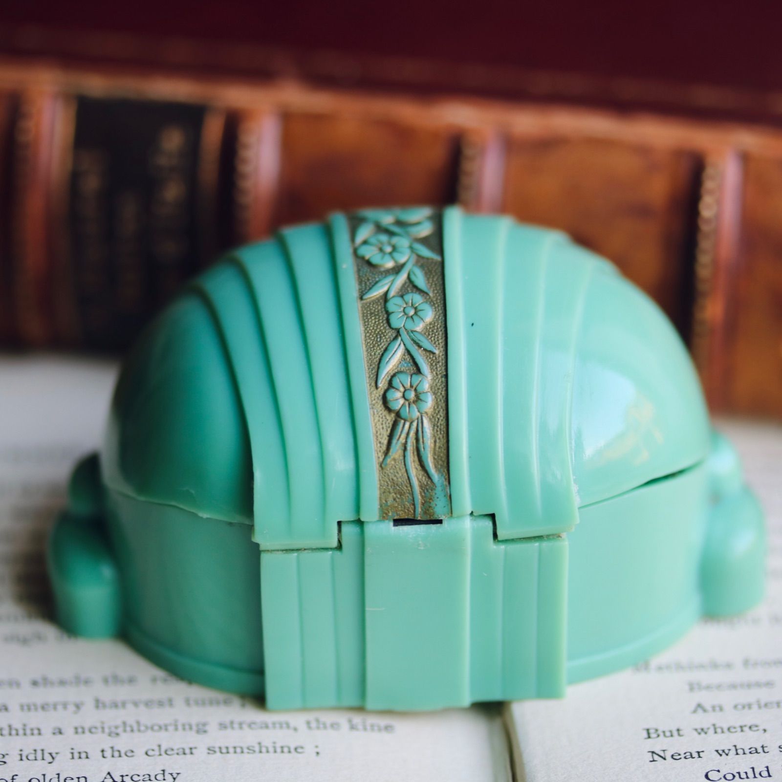 USA製 アンティークリングボックス アールデコリングケース セルロイド  