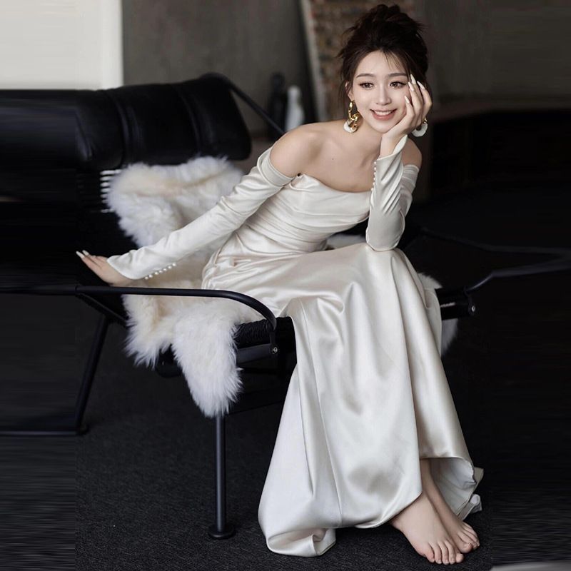 nianaラメチュールAラインドレス HANA niana ラメチュールAライン